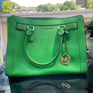Michael Kors Vibrant Green Satchel